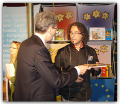 El Comisario de Multilingüismo de la Comisión Europea Leonard Orban en las actividades del Día Europeo de las Lenguas, 25 de septiembre de 2009